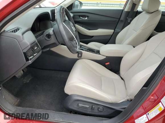 2023 Honda Accord EX-L with VIN 1HGCY2F62PA052510, listed as a Copart auction lot 53466345 with 21,079 mi miles and Salvage title. Bid and sale history available at DreamBid. Image 7.