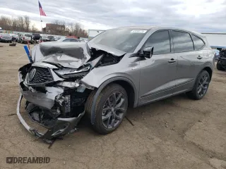 2024 Acura MDX w/A-Spec Package with VIN 5J8YE1H02RL016907, listed as a Copart auction lot 48898775 with 24,992 mi miles and Salvage Title. Bid and sale history available at carsss.com. Image 1.