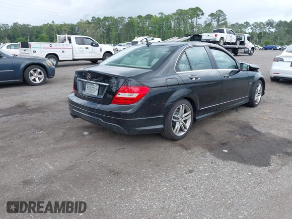 2012 Mercedes-Benz C 250 Sport with VIN WDDGF4HB7CA616115, listed as a IAAI auction lot 42508748 with 104,348 mi miles and . Bid and sale history available at DreamBid. Image 4.