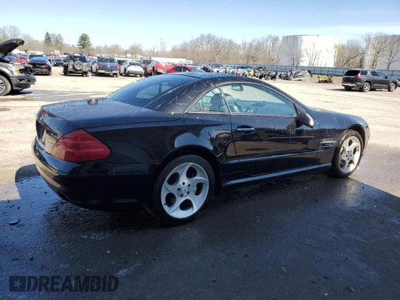 2004 Mercedes-Benz SL with VIN WDBSK76F24F068891, listed as a Copart auction lot 53531585 with 52,442 mi miles and Salvage title. Bid and sale history available at DreamBid. Image 3.