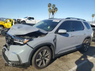 2025 Honda Pilot Touring with VIN 5FNYG2H73SB016693, listed as a Copart auction lot 46494165 with 1,259 mi miles and Salvage Title. Bid and sale history available at carsss.com. Image 1.