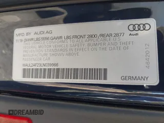 2024 Audi A6 Premium z VIN WAUD3BF23RN039157, wystawiony jako IAAI lot #42027973 z przebiegiem 11 331 mil mil oraz . Historia ofert i sprzedaży dostępna na DreamBid. Obrazek 9.