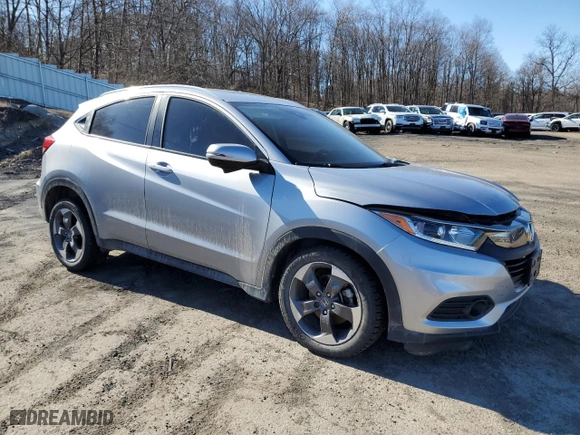 2019 Honda HR-V EX-L with VIN 3CZRU6H71KM723799, listed as a Copart auction lot 47702525 with 43,025 mi miles and Salvage Title. Bid and sale history available at carsss.com. Image 4.