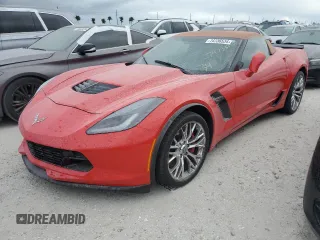 2016 Chevrolet Corvette Z06 3LZ with VIN 1G1YU3D63G5600184, listed as a Copart auction lot 74736534 with 0 mi miles and Salvage Title. Bid and sale history available at carsss.com. Image 1.