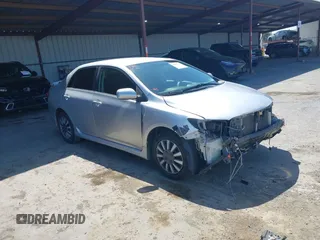2009 Toyota Corolla with VIN 1NXBU40E99Z105346, listed as a IAAI auction lot 42062757 with 130,968 mi miles. Bid and sale history available at carsss.com. Image 1.