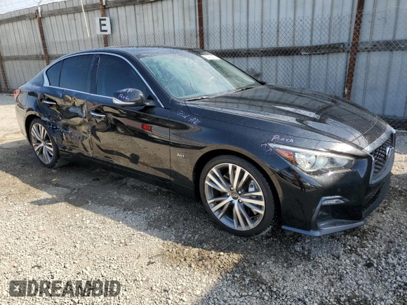 2020 Infiniti Q50 3.0t SPORT with VIN JN1EV7AP0LM200839, listed as a Copart auction lot 74919434 with 55,853 mi miles and Salvage Title. Bid and sale history available at carsss.com. Image 4.