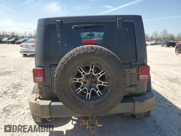 2017 Jeep Wrangler Unlimited 75th Anniversary with VIN 1C4HJWEGXHL546436, listed as a Copart auction lot 48229875 with 107,222 mi miles and Salvage title. Bid and sale history available at DreamBid. Image 6.