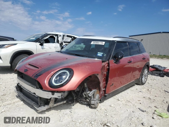 2024 MINI Clubman Cooper S with VIN WMWXJ1C04R2U83603, listed as a Copart auction lot 46906775 with 28,791 mi miles and Salvage Title. Bid and sale history available at carsss.com. Image 1.