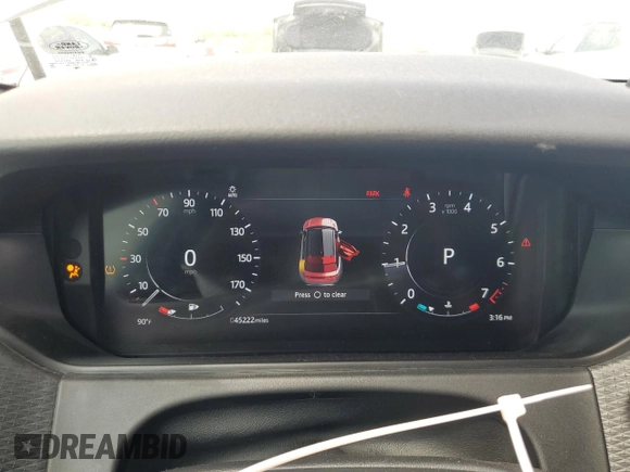 2021 Land Rover Range Rover Velar R-Dynamic S with VIN SALYT2EX1MA305477, listed as a Copart auction lot 56229935 with 45,222 mi miles and Salvage title. Bid and sale history available at DreamBid. Image 9.