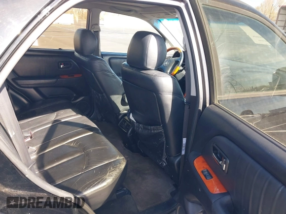 2001 Lexus RX 300 with VIN JTJGF10U910088633, listed as a IAAI auction lot 41859055 with 279,477 mi miles and . Bid and sale history available at DreamBid. Image 8.