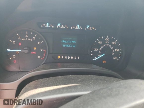 2019 Ford F-150 XL with VIN 1FTMF1CB9KKE43869, listed as a Copart auction lot 57331515 with 164,061 mi miles and Salvage title. Bid and sale history available at DreamBid. Image 9.