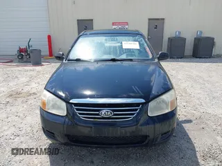 2007 Kia Spectra EX with VIN KNAFE121175472953, listed as a IAAI auction lot 42145766 with Not Provided miles. Bid and sale history available at carsss.com. Image 6.