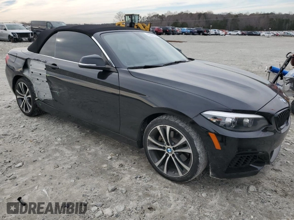 2018 BMW 2 Series 230i with VIN WBA2M7C51JVA97243, listed as a Copart auction lot 42369135 with 52,606 mi miles and Salvage Title. Bid and sale history available at carsss.com. Image 4.