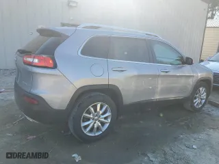 2015 Jeep Cherokee Limited with VIN 1C4PJMDS9FW719624, listed as a Copart auction lot 49385385 with 142,138 mi miles and Salvage Title. Bid and sale history available at carsss.com. Image 3.