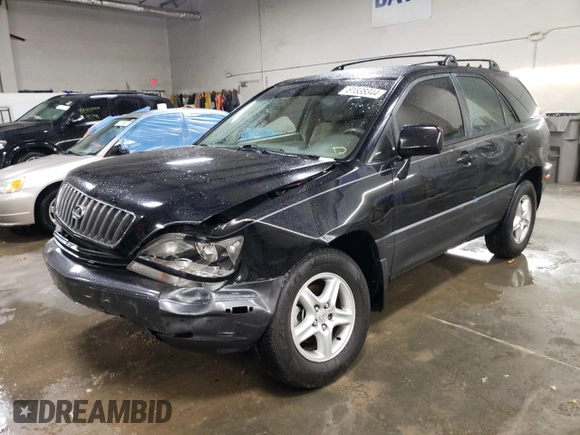 1999 Lexus RX 300 Luxury SUV with VIN JT6HF10UXX0070259, listed as a Copart auction lot 81838344 with 161,232 mi miles and Salvage Title. Bid and sale history available at carsss.com. Image 1.