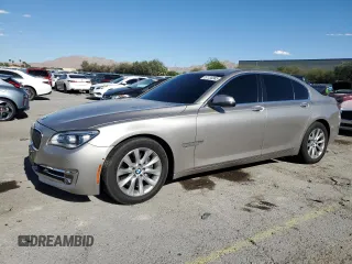 2014 BMW 7 Series 740i with VIN WBAYA6C58ED826697, listed as a Copart auction lot 57130385 with 50,107 mi miles and Salvage title. Bid and sale history available at DreamBid. Image 1.