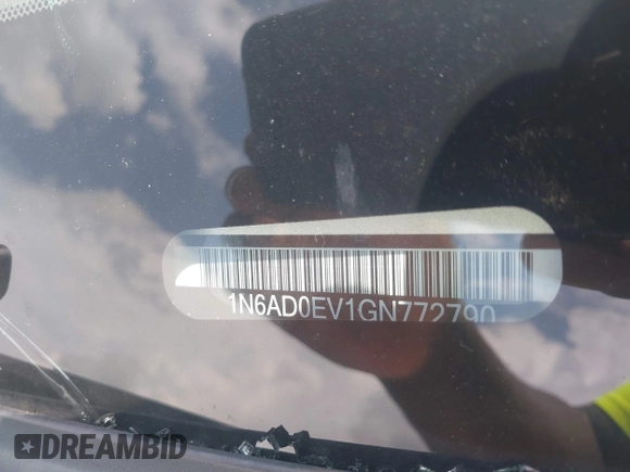 2016 Nissan Frontier S with VIN 1N6AD0EV1GN772790, listed as a IAAI auction lot 42642130 with 103,019 mi miles and . Bid and sale history available at DreamBid. Image 9.