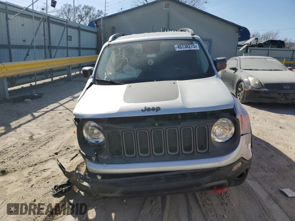 2015 Jeep Renegade Trailhawk with VIN ZACCJBCT8FPB28355, listed as a Copart auction lot 48738275 with 64,423 mi miles and Salvage title. Bid and sale history available at DreamBid. Image 5.