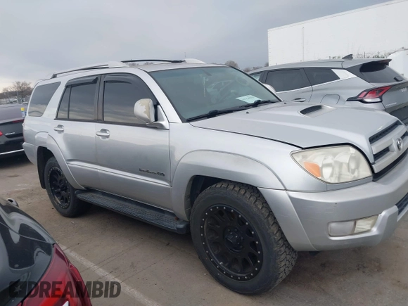 2004 Toyota 4Runner SR5 with VIN JTEBU14R240041579, listed as a IAAI auction lot 41756959 with 267,811 mi miles and . Bid and sale history available at DreamBid. Image 12.