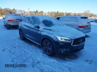 2021 Infiniti QX50 LUXE with VIN 3PCAJ5BB4MF102499, listed as a IAAI auction lot 41259350 with 83,779 mi miles. Bid and sale history available at carsss.com. Image 1.