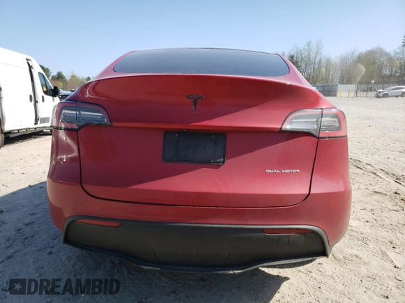 2020 Tesla Model Y Long Range z VIN 5YJYGDEE2LF040404, wystawiony jako Copart lot #54373645 z przebiegiem 40 981 mil mil oraz Szkoda całkowita • Salvage title. Historia ofert i sprzedaży dostępna na DreamBid. Obrazek 6.