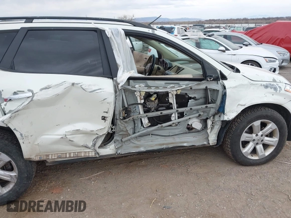 2007 Nissan Murano S with VIN JN8AZ08W17W615235, listed as a IAAI auction lot 41539442 with 200,342 mi miles and . Bid and sale history available at DreamBid. Image 6.