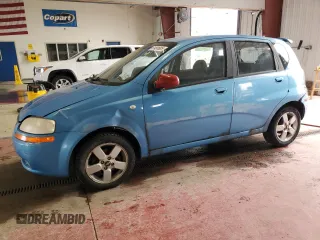 2006 Chevrolet Aveo LT with VIN KL1TG66686B652568, listed as a Copart auction lot 61491885 with 128,599 mi miles and Salvage title. Bid and sale history available at DreamBid. Image 1.