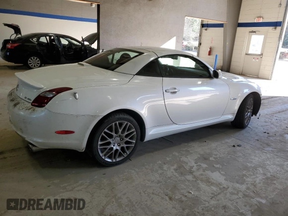 2007 Lexus SC 430 with VIN JTHFN45Y879012287, listed as a Copart auction lot 84038734 with 80,308 mi miles and Salvage Title. Bid and sale history available at DreamBid. Image 3.