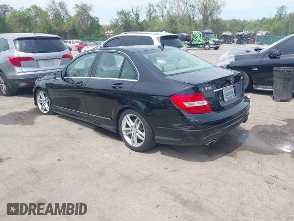 2013 Mercedes-Benz C 300 Sport with VIN WDDGF8AB4DR290813, listed as a IAAI auction lot 42092649 with 79,210 mi miles and . Bid and sale history available at DreamBid. Image 3.