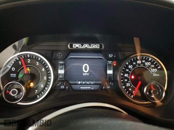 2019 Ram 1500 Big Horn/Lone Star with VIN 1C6SRFFT5KN645288, listed as a Copart auction lot 49792405 with 66,045 mi miles and Salvage Title. Bid and sale history available at carsss.com. Image 9.