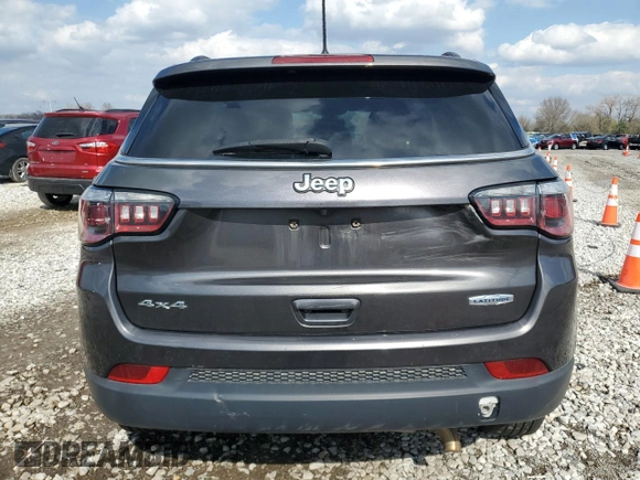 2018 Jeep Compass Latitude with VIN 3C4NJDBB2JT154433, listed as a Copart auction lot 52747205 with 141,930 mi miles and Salvage Title. Bid and sale history available at DreamBid. Image 6.