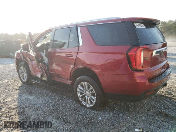 2021 GMC Yukon SLE with VIN 1GKS1AKD6MR200592, listed as a Copart auction lot 74764814 with 61,904 mi miles and Salvage Title. Bid and sale history available at carsss.com. Image 2.