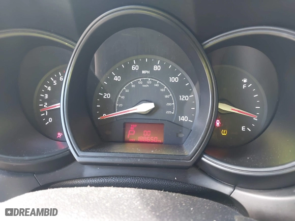 2013 Kia Rio LX with VIN KNADM4A34D6147931, listed as a IAAI auction lot 41638302 with 188,650 mi miles. Bid and sale history available at carsss.com. Image 7.
