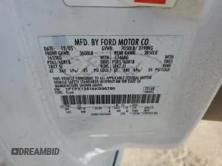 2006 Ford F-150 XLT with VIN 1FTPX12516KB96780, listed as a Copart auction lot 55621015 with 168,831 mi miles and Salvage title. Bid and sale history available at DreamBid. Image 13.