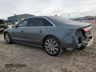2017 Audi A8 with VIN WAU44AFD3HN002052, listed as a Copart auction lot 41834475 with 111,666 mi miles and Salvage title. Bid and sale history available at DreamBid. Image 2.