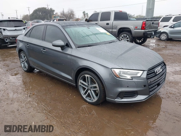 2020 Audi A3 Sedan Premium with VIN WAUAUGFF5LA104296, listed as a IAAI auction lot 41629104 with 60,474 mi miles. Bid and sale history available at carsss.com. Image 1.