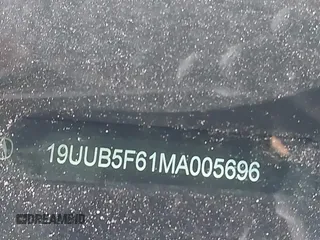 2021 Acura TLX Advance with VIN 19UUB5F61MA005696, listed as a IAAI auction lot 41788051 with Not Provided miles and . Bid and sale history available at carsss.com. Image 17.