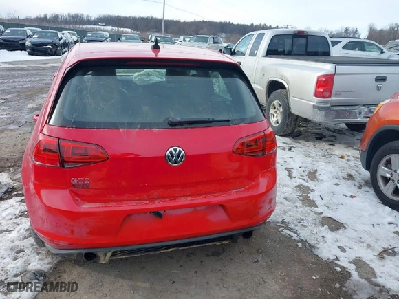 2017 Volkswagen Golf GTI S with VIN 3VW447AU4HM077220, listed as a IAAI auction lot 41305396 with NaN miles. Bid and sale history available at carsss.com. Image 16.