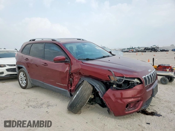 2020 Jeep Cherokee Latitude with VIN 1C4PJLCBXLD548174, listed as a Copart auction lot 53548805 with 90,578 mi miles and Salvage title. Bid and sale history available at DreamBid. Image 4.