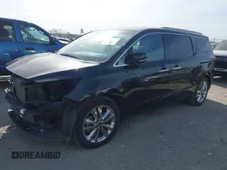 2015 Kia Sedona SX-L with VIN KNDME5C10F6033882, listed as a IAAI auction lot 41808805 with 81,936 mi miles and . Bid and sale history available at DreamBid. Image 2.