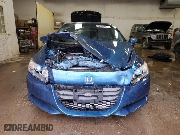 2011 Honda CR-Z with VIN JHMZF1D41BS015928, listed as a Copart auction lot 85749474 with 55,338 mi miles and Clean Title. Bid and sale history available at carsss.com. Image 5.