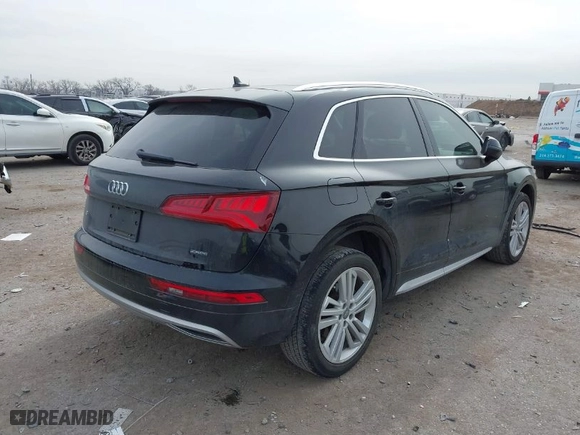 2019 Audi Q5 Premium Plus with VIN WA1BNAFY1K2135275, listed as a IAAI auction lot 41441438 with 50,657 mi miles. Bid and sale history available at carsss.com. Image 4.