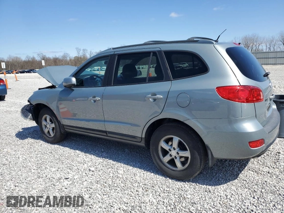 2007 Hyundai Santa Fe GLS with VIN 5NMSG73DX7H085144, listed as a Copart auction lot 51442225 with 160,370 mi miles and Salvage title. Bid and sale history available at DreamBid. Image 2.