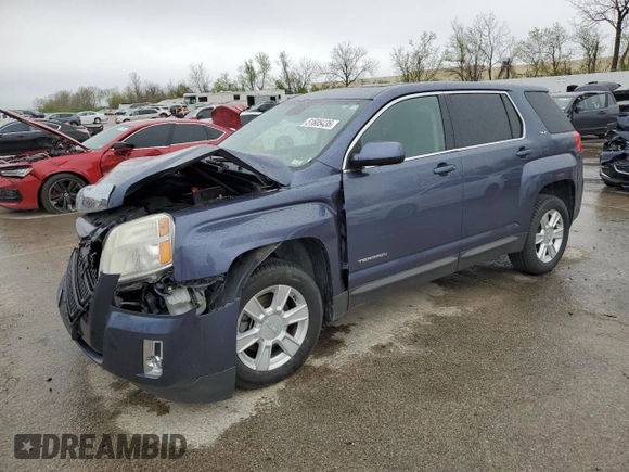 2013 GMC Terrain SLE with VIN 2GKALMEK7D6142568, listed as a Copart auction lot 51605435 with 107,536 mi miles and Salvage Title. Bid and sale history available at DreamBid. Image 1.