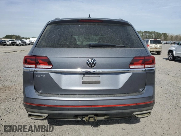 2023 Volkswagen Atlas SE with VIN 1V2JR2CA3PC509307, listed as a Copart auction lot 49605735 with 40,398 mi miles and Salvage title. Bid and sale history available at DreamBid. Image 6.