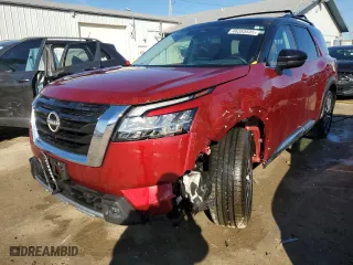 2022 Nissan Pathfinder Platinum with VIN 5N1DR3DK8NC269210, listed as a Copart auction lot 46353535 with 63,491 mi miles and Salvage Title. Bid and sale history available at carsss.com. Image 1.