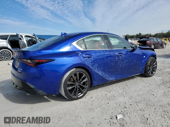 2021 Lexus IS 350 F Sport with VIN JTHGZ1E22M5019399, listed as a Copart auction lot 42425355 with Not Provided miles and Salvage Title. Bid and sale history available at DreamBid. Image 3.