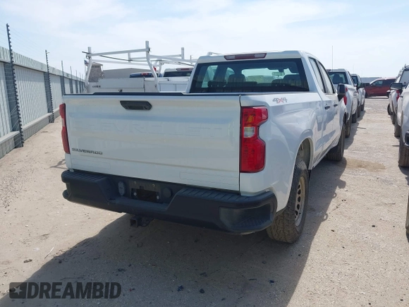 2020 Chevrolet Silverado 1500 Work Truck with VIN 1GCRYAEF9LZ178802, listed as a IAAI auction lot 42223546 with 59,038 mi miles and . Bid and sale history available at DreamBid. Image 4.