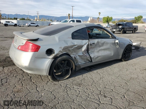 2003 Infiniti G35 w/Leather z VIN JNKCV54E03M201099, wystawiony jako Copart lot #47310765 z przebiegiem Nie podano mil oraz Szkoda całkowita • Salvage title. Historia ofert i sprzedaży dostępna na DreamBid. Obrazek 3.