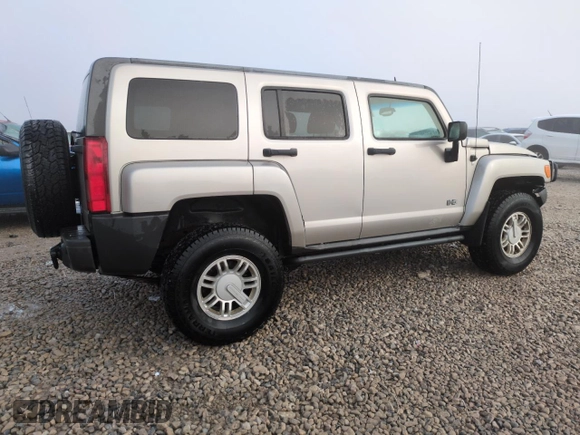 2008 Hummer H3 with VIN 5GTEN33E988187406, listed as a Copart auction lot 81127844 with 118,145 mi miles and Salvage Title. Bid and sale history available at DreamBid. Image 3.